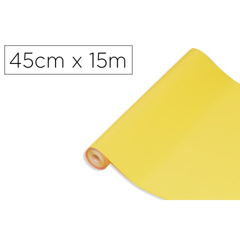 Rollo adhesivo d-c-fix amarillo lima ancho 45 cm largo 15 m