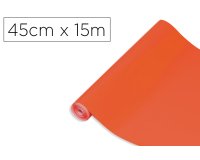 Rollo adhesivo d-c-fix naranja ancho 45 cm largo 15 m