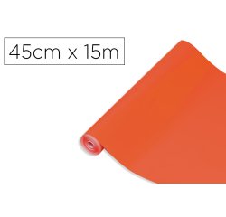 Rollo adhesivo d-c-fix naranja ancho 45 cm largo 15 mt