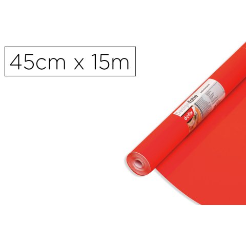 Rollo adhesivo d-c-fix bermellon ancho 45 cm largo 15 m