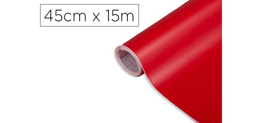 Rollo adhesivo d-c-fix rojo señales ancho 45 cm largo 15 m