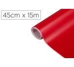 Rollo adhesivo d-c-fix rojo señales mate ancho 45 cm largo 15 m