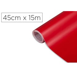 Rollo adhesivo d-c-fix rojo señales mate ancho 45 cm largo 15 mt