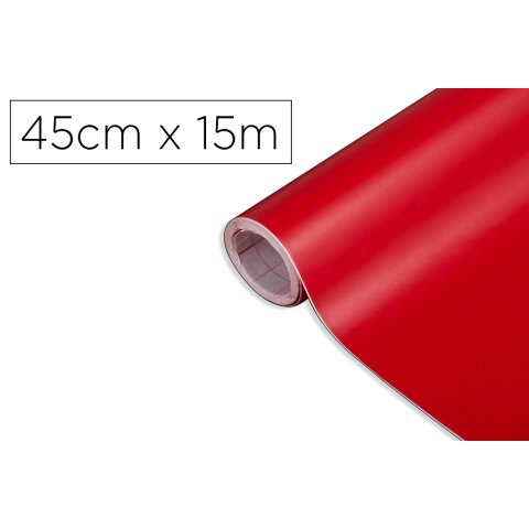 Rollo adhesivo d-c-fix rojo señales mate ancho 45 cm largo 15 m
