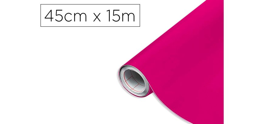 Rollo adhesivo d-c-fix magenta ancho 45 cm largo 15 m