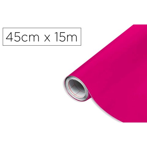 Rollo adhesivo d-c-fix magenta ancho 45 cm largo 15 m