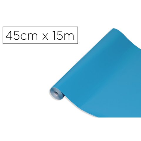 Rollo adhesivo d-c-fix cian ancho 45 cm largo 15 m