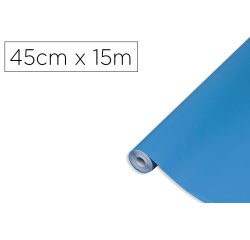 Rollo adhesivo d-c-fix azul real ancho 45 cm largo 15 m