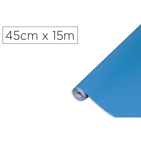 Rollo adhesivo d-c-fix azul real ancho 45 cm largo 15 m