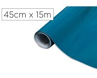 Rollo adhesivo d-c-fix azul petroleo ancho 45 cm largo 15 mt