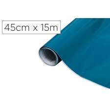 Rollo adhesivo d-c-fix azul petroleo ancho 45 cm largo 15 mt