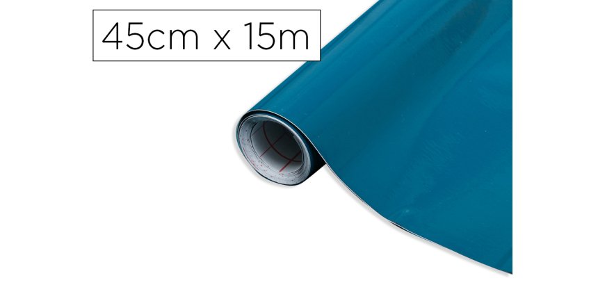 Rollo adhesivo d-c-fix azul petroleo ancho 45 cm largo 15 mt