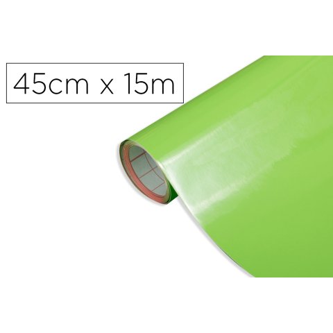 Rollo adhesivo d-c-fix verde manzana ancho 45 cm largo 15 m