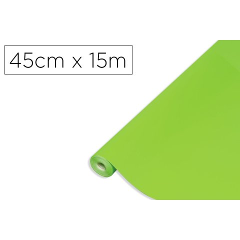 Rollo adhesivo d-c-fix verde manzana mate ancho 45 cm largo 15 m