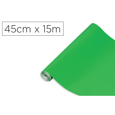 Rollo adhesivo d-c-fix verde ancho 45 cm largo 15 m