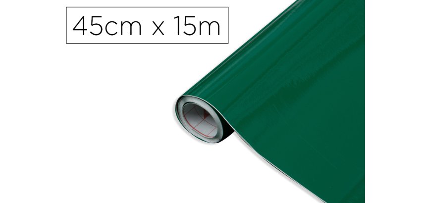 Rollo adhesivo d-c-fix verde esmeralda ancho 45 cm largo 15 mt