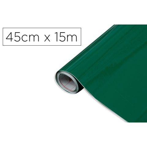 Rollo adhesivo d-c-fix verde esmeralda ancho 45 cm largo 15 m