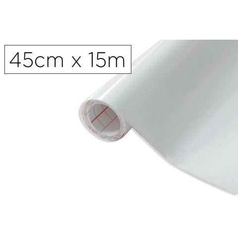 Rollo adhesivo d-c-fix blanco ancho 45 cm largo 15 m