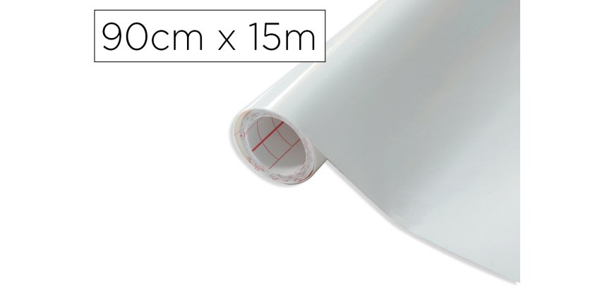 Rollo adhesivo d-c-fix blanco ancho 90 cm largo 15 m