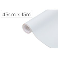 Rollo adhesivo d-c-fix blanco mate ancho 45 cm largo 15 mt