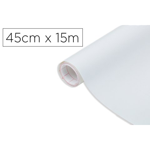 Rollo adhesivo d-c-fix blanco mate ancho 45 cm largo 15 m