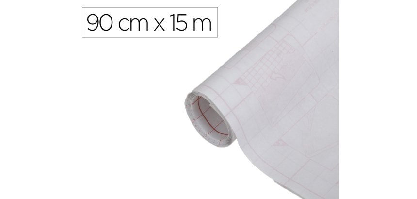 Rollo adhesivo d-c-fix blanco mate ancho 90 cm largo 15 m