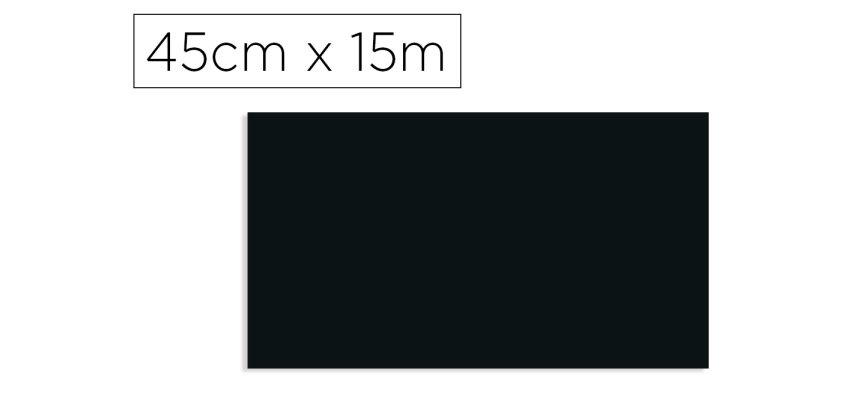 Rollo adhesivo d-c-fix negro mate ancho 45 cm largo 15 m