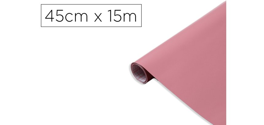 Rollo adhesivo d-c-fix rosa ceniza mate ancho 45 cm largo 15 m