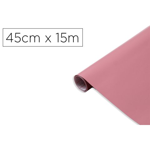 Rollo adhesivo d-c-fix rosa ceniza mate ancho 45 cm largo 15 m