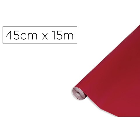 Rollo adhesivo d-c-fix burdeos mate ancho 45 cm largo 15 m