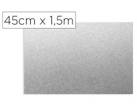 Rollo adhesivo d-c-fix plata metal brillo ancho 45 cm largo 1,5 mt