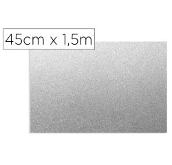 Rollo adhesivo d-c-fix plata metal brillo ancho 45 cm largo 1,5 m