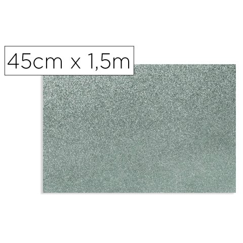 Rollo adhesivo d-c-fix gris metal brillo ancho 45 cm largo 1,5 m