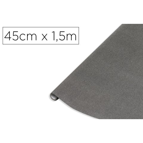 Rollo adhesivo d-c-fix antracita metal brillo ancho 45 cm largo 1,5 m