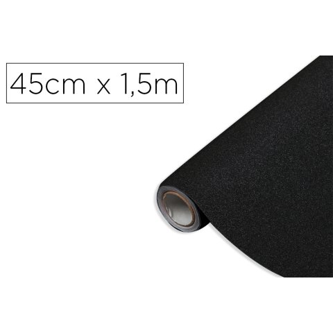 Rollo adhesivo d-c-fix negro metal brillo ancho 45 cm largo 1,5 m
