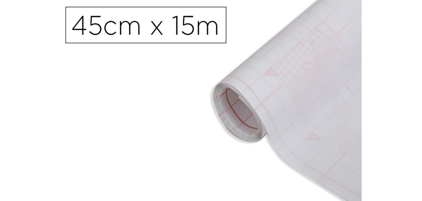 Rollo adhesivo d-c-fix transparente ancho 45 cm largo 15 m