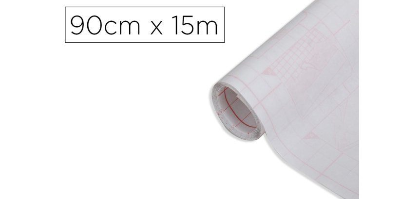 Rollo adhesivo d-c-fix transparente ancho 90 cm largo 15 m