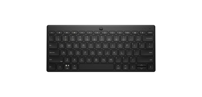 Teclado hp 355 multidispositivo bluetooth inalambrico color negro