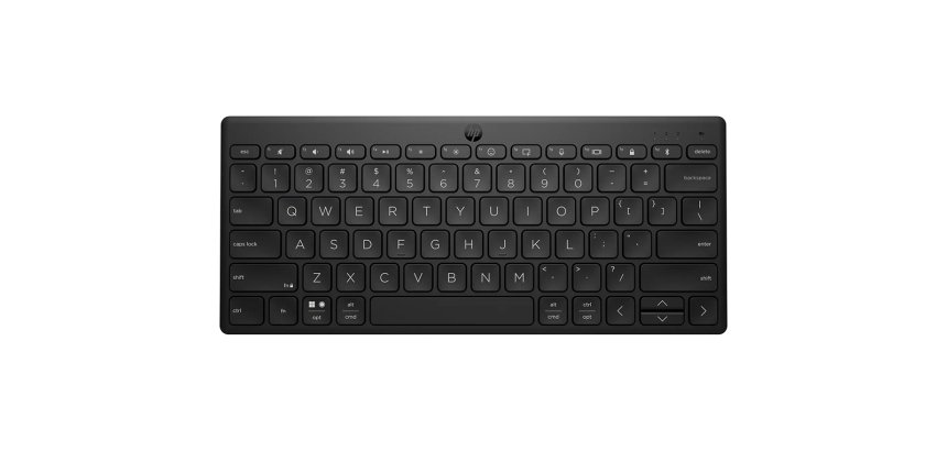 Teclado hp 355 multidispositivo bluetooth inalambrico color negro