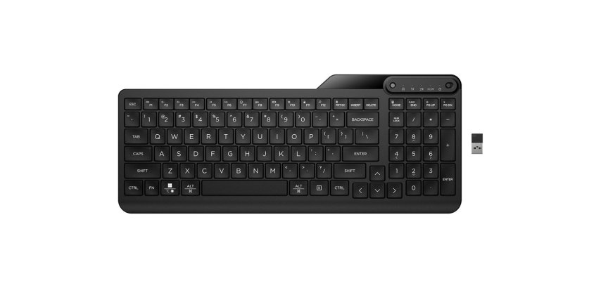 Teclado hp 475 dual inalambrico color negro