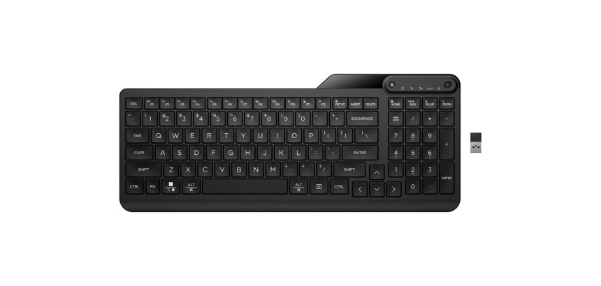 Teclado hp 475 dual inalambrico color negro