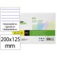 Tarjeta liderpapel para estudiar rayada cartulina de colores 170 gr/m2 125x200mm paquete de 200 unidades
