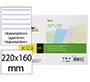 Tarjeta liderpapel para estudiar rayada cartulina de colores 170gr 160x220mm paquete de 200 unidades