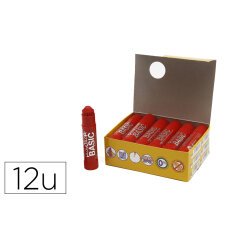 Tempera solida playcolor basic one 10 gr rojo caja de 12 unidades