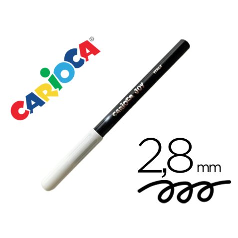 Rotulador carioca joy punta fina 2,8 mm lavable color negro