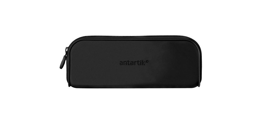 Estuche portatodo antartik prisma silicona soft rectangular 185x50x75 mm color negro