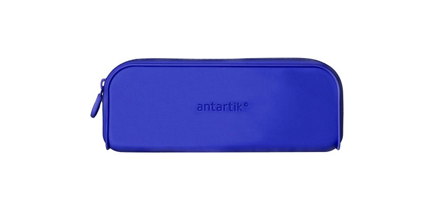 Estuche portatodo antartik prisma silicona soft rectangular 185x50x75 mm color azul oscuro