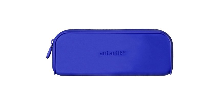 Estuche portatodo antartik prisma silicona soft rectangular 185x50x75 mm color azul oscuro