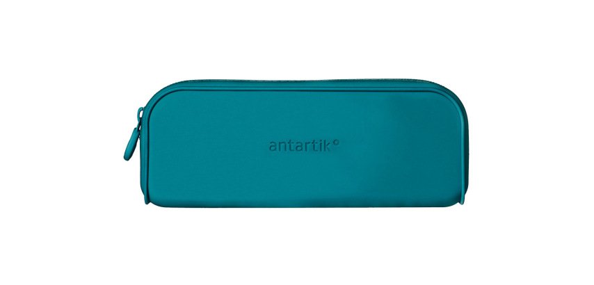 Estuche portatodo antartik prisma silicona soft rectangular 185x50x75 mm color turquesa