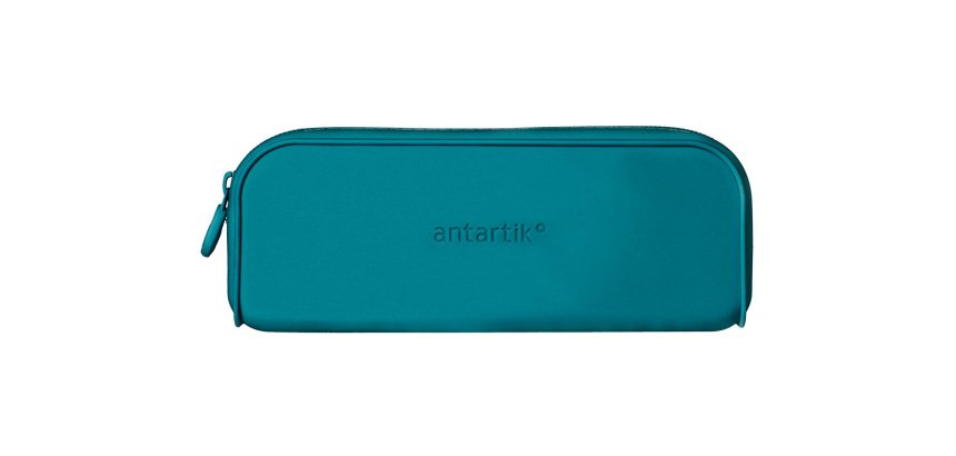 Estuche portatodo antartik prisma silicona soft rectangular 185x50x75 mm color turquesa
